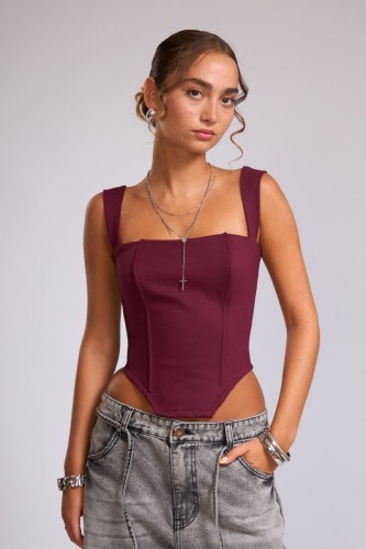 Corset Single Borgoña