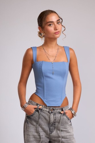Corset Single Celeste
